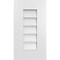 Ekena Millwork Vertical Surface Mount PVC Gable Vent: Non-Functional, w/ 3-1/2"W x 1"P Standard Frame, 12"W x 22"H GVPVE12X2201SN - alternate 1
